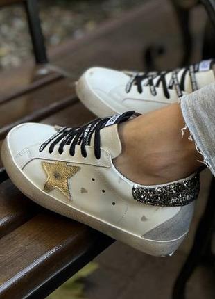 Голден гус суперстар голд кеды кожаные golden goose superstar golden