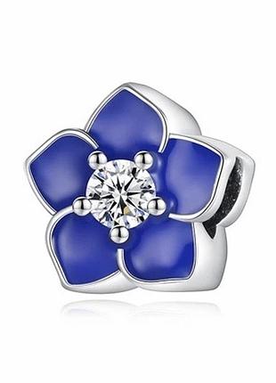 Срібний шарм намистина підвіска намистина-підвіска у стилі пандора pandora нова з біркою та пробою s925 срібло 925 проби квітка