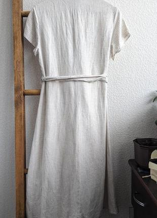 Платье вискоза/лн меди 10 размер7 фото