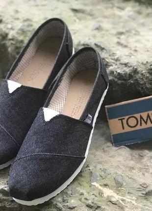 Чоловічі літні чорні джинсові еспадрильї toms, туреччина