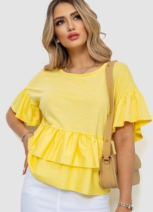 Футболка-блуза, колір жовтий, 244r059