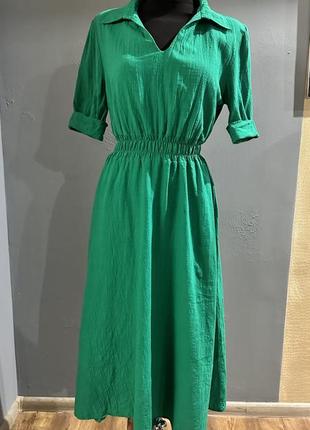Платье из льна