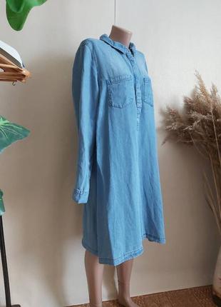 Фирменное george платье миди/туника под джинс со 100 %рами, размер 3-4хл3 фото