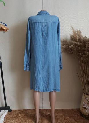 Фирменное george платье миди/туника под джинс со 100 %рами, размер 3-4хл2 фото