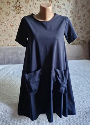 Брендовое качественное платье с карманами cos! размер xs-s2 фото