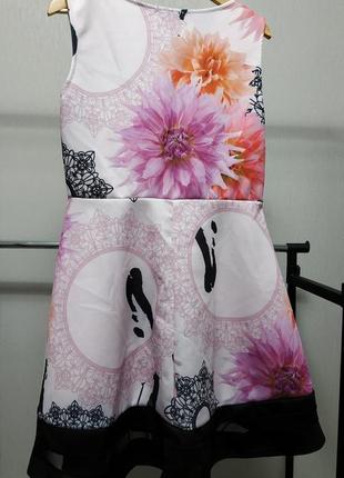 Платье в цветочный принт а-силуэт misslook3 фото