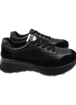 Кроссовки женские li fexpert черные натуральная кожа, 37