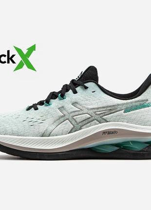 Кроссовки мужские asics gel-kinsei max зелёные спортивные кроссовки асикс для бега легкие кросы на лето