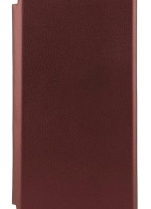 Чехол книжка premium для xiaomi redmi note 10 5g на магните с подставкой бордовый