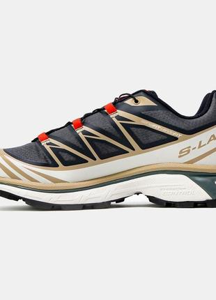 Salomon xt-6 black orange6 фото