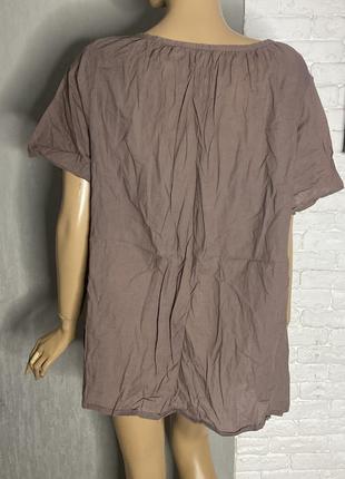 Бавовняна блуза блузка великого розміру батал tu, xxxxxl 58р2 фото