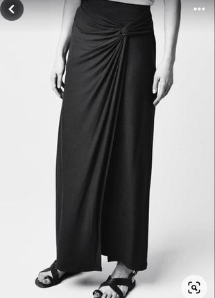 Довга трикотажна спідниця максі, у підлогу, батал 48 50 розмір