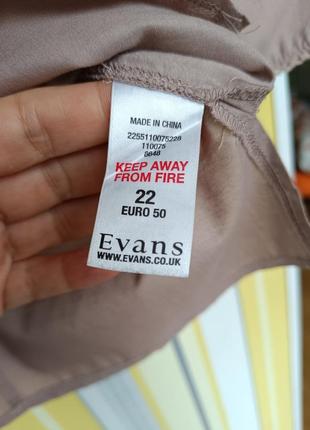 Блуза р.22 (євро р.50) evans жіноча сорочка рубашка батал6 фото