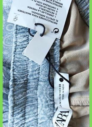 Новые легкие широкие брюки палаццо 100% вискоза р. м, l длинные, zara5 фото