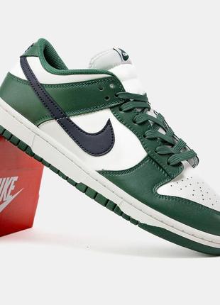 Nike dunk low retro gorge green midnight navy wmns3 фото