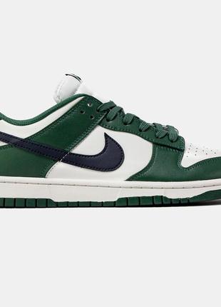 Nike dunk low retro gorge green midnight navy wmns5 фото