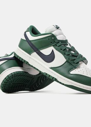 Nike dunk low retro gorge green midnight navy wmns1 фото