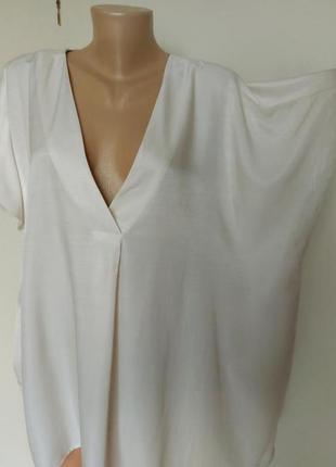 Гарна кремова блуза,туніка,h&amp;m5 фото