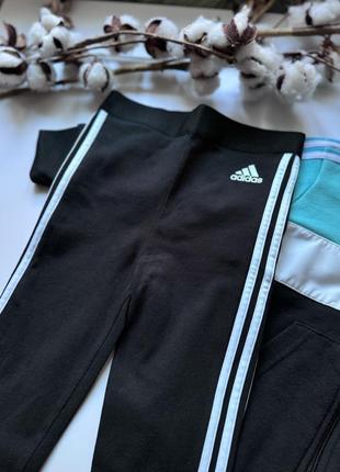 Костюм набір худі кофта лосини adidas на дівчинку 3-4 роки10 фото