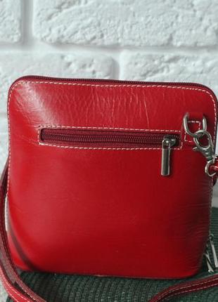 Яркая сочная стильная сумка vera pelle. натуральная кожа. италия.2 фото