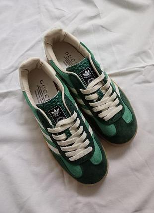 Кеди жіночі adidas gazelle gucci velvet green