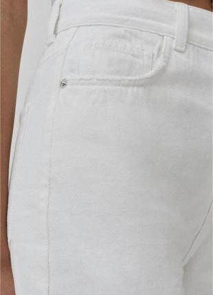 Широкі рвані джинси з високою посадкою pull&bear не zara джинсы кюлоты рваные широкие брюки3 фото