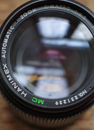 Объектив mc hanimex zoom macro 4.5  80-200mm для minolta md