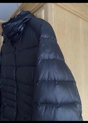 Куртка пуховик женская черная andrew marc3 фото