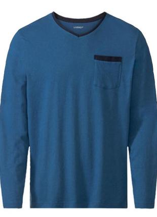 Лонгслив для дома, размер l, цвет синий