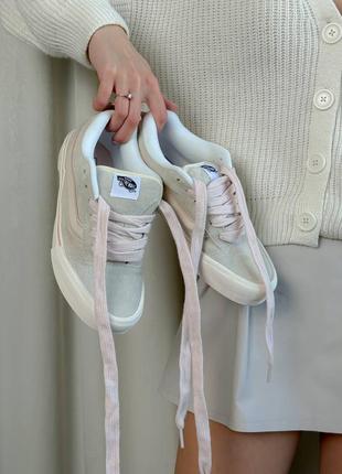 Женские кеды vans knu old skool pink premium6 фото