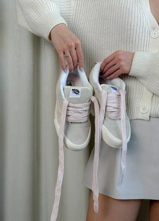 Женские кеды vans knu old skool pink premium8 фото