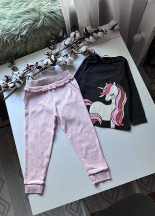 Набір костюм штани кофта на дівчинку 3-4 роки