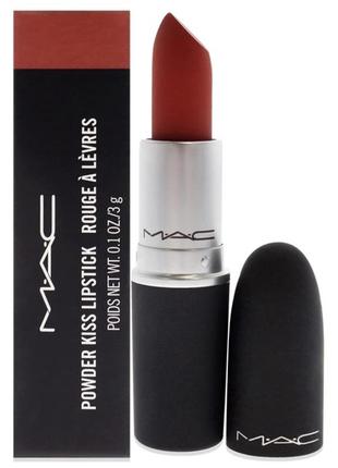 Матова губна помада mac powder kiss devoted to chili
