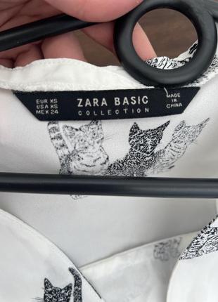Блуза zara с разрезом на спине6 фото