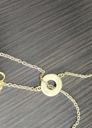 Christian dior колье длинное металл в золотом тоне винтаж