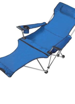 Раскладное кресло шезлонг sw233-1 blue