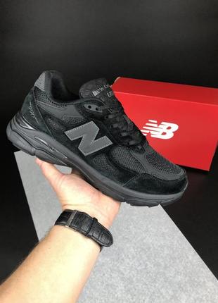 Мужские кроссовки new balance черные1 фото