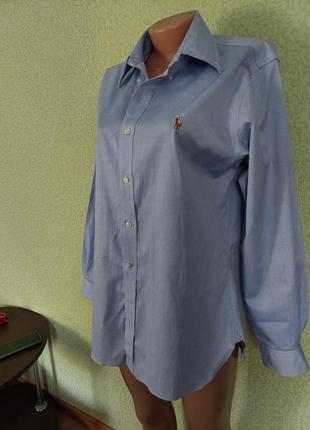 Коттоновая рубашка с вышитым логотипом