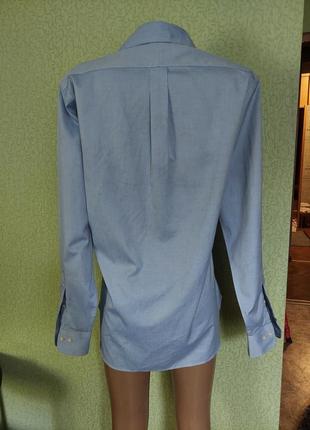 Коттоновая рубашка с вышитым логотипом