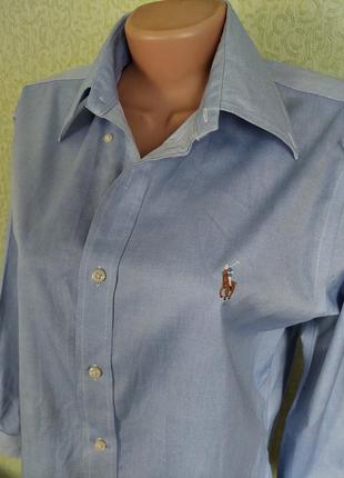 Коттоновая рубашка с вышитым логотипом