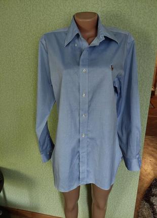 Коттоновая рубашка с вышитым логотипом