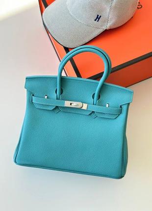 Сумка кожаная в стиле hermes birkin 30 см4 фото