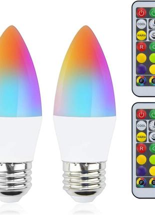 Светодиодная лампочка bonlux e27 меняющая цвет