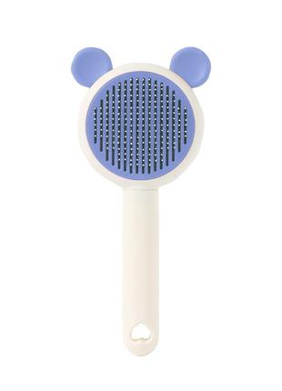 Расческа для шерсти животных dt-1152  blue + white