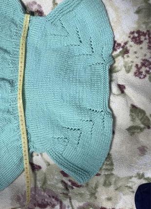 Платье для девочки вязаное