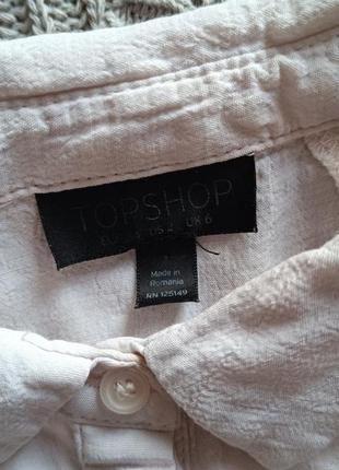 🧸 пудровая короткая блузка блуза женская topshop 🧸5 фото