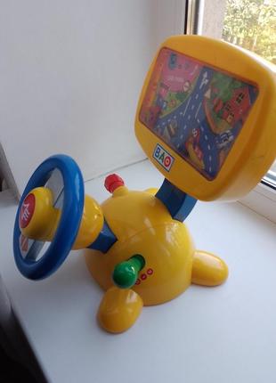Музыкальный руль руль тренажер вождения для малышей2 фото