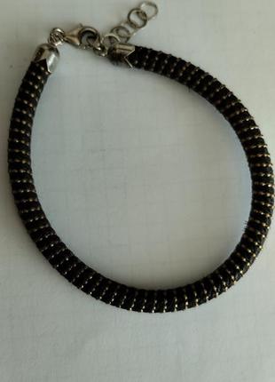 Браслет серебряная застежка