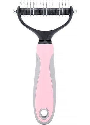 Ковтуноріз із широким зубом taotaopets 097717 для котів і собак pink
