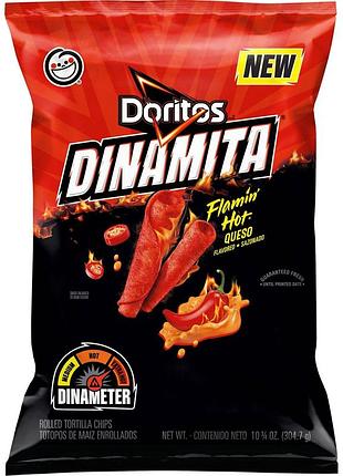 Снеки doritos dinamita flamin' hot queso 304g